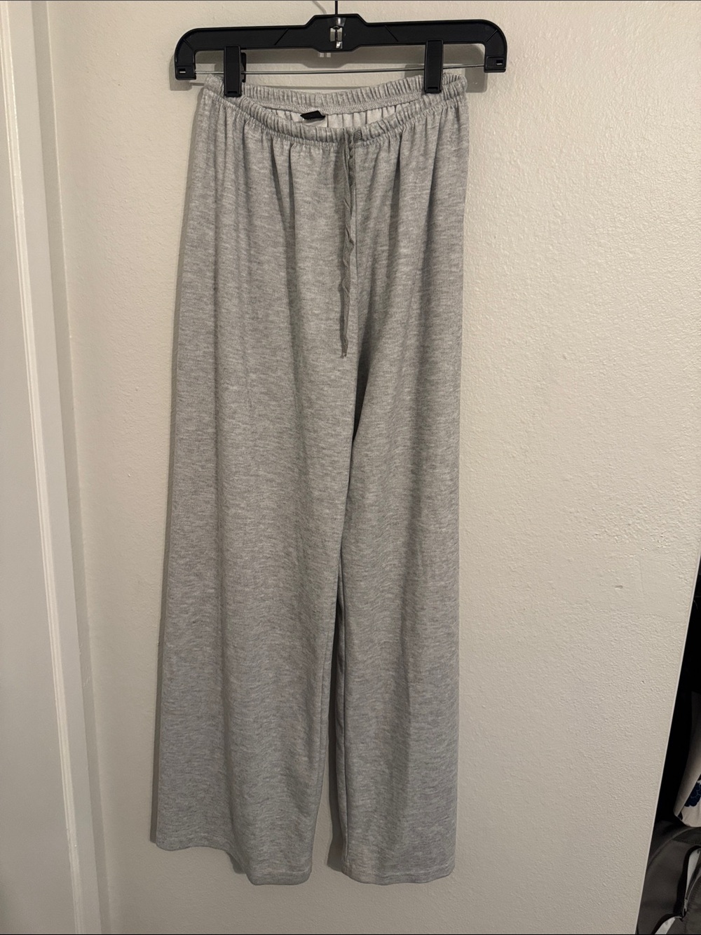 SHEIN Light Gray Wide-Leg Lounge Pants